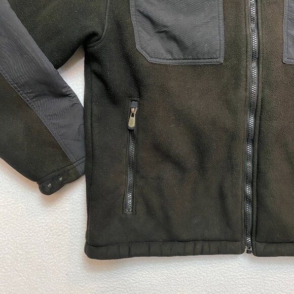 Vintage The North Face Salinas Jacket Mens M Black Heavyweight Fleece Full Zip - Picture 5 of 14